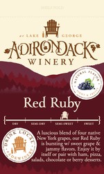 Adk Winery Red Ruby Shelf Talker